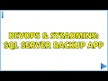 DevOps SysAdmins SQL Server backup app