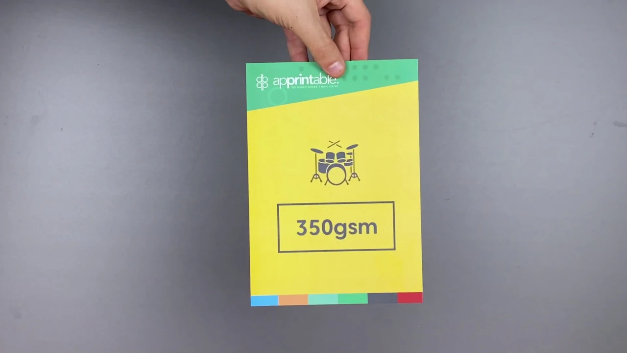 350 GSM paper weight video