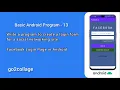 EP 13 Android Studio Basic Program I go2collage