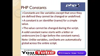 Lect-12 PHP Constant