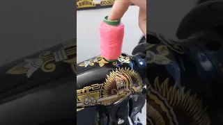 لضم خيط المكينة 