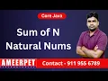 Sum of First N numbers Program using for Loop By Srinivas Ameerpet Technologies