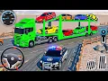Download Lagu US Police Car Truck Transporter Driving - Multi Level Car Driver Simulator - Android GamePlay #2