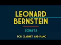 Leonard Bernstein - Sonata for Clarinet and Piano (1941-42) [Score-Video]