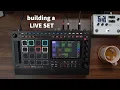 prepping a live set on the MPC Live III