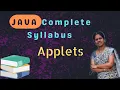 Applets introduction and types of applets in java 53 java course in telugu