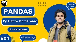 Pandas for Data Science 5 Minutes to Pandas Python List to DataFrame Pandas Bangla Tutorials