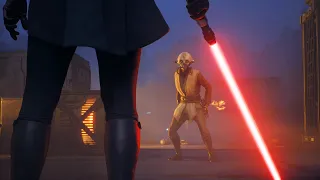Tel and Trilla lightsaber fight scene Second Sister Scene - Star Wars Zero Company