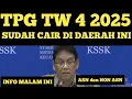 SERTIFIKASI TW 4 2025 SUDAH CAIR DI DAERAH INI KAPAN CAIR SERTIFIKASI TW 4 2025 TPG TW 4 2025