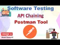 API Chaining API Testing Manual testing Software Testing