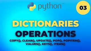 Dictionaries Operation in Python In Urdu In Hindi
