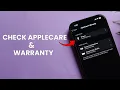 How to Check AppleCare and Warranty on iPhone