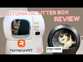 HOMERUNPET CS106 automatic litter box review vs Litter Robot 4