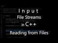 Input File Streams in C Reading from Files