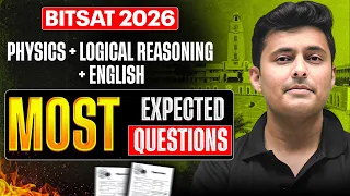BITSAT 2026 Physics + Logical Reasoning - JEE Main English