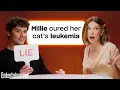 Millie Bobby Brown Louis Partridge Lie to Each Other