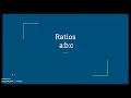 extended ratios