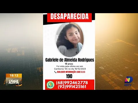 Adolescente está desaparecida desde dezembro após desembarcar de carro de aplicativo na Praia Brava
