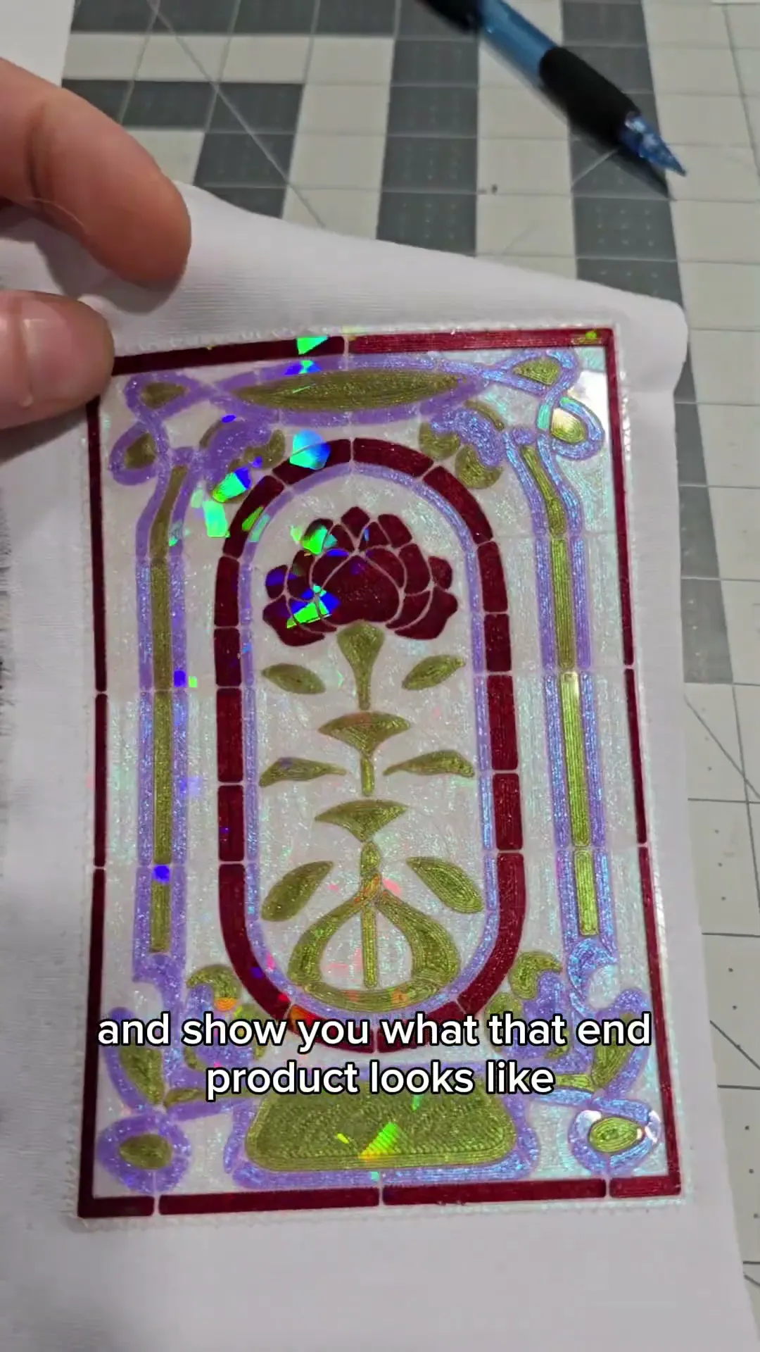Stranger Things inspired stained glass 