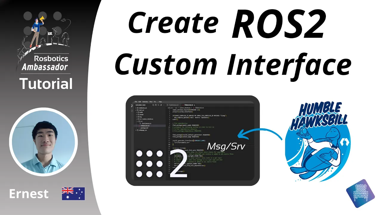 Create custom interfaces (going beyond built-in fieldtypes) | ROS2 Tutorial