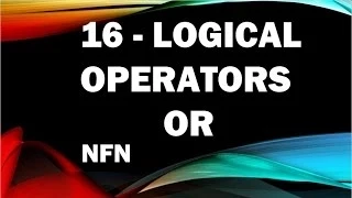 java tutorials urdu NFN 16 logical operator OR