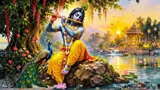 Deep relaxation krishna flute | Meditation Flute Music | peaceful  flute