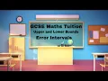 GCSE Upper and lower bounds - Error Intervals Higher Foundation