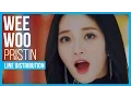 Download Lagu PRISTIN - WEE WOO Line Distribution (Color Coded)