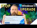 Block Windows 11 Update Stay on Windows 10