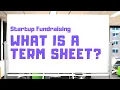 What is a Term Sheet Defining a Key Part of Fundraising