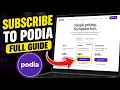 How to subscribe to Podia for online memberships and courses - Full Guide