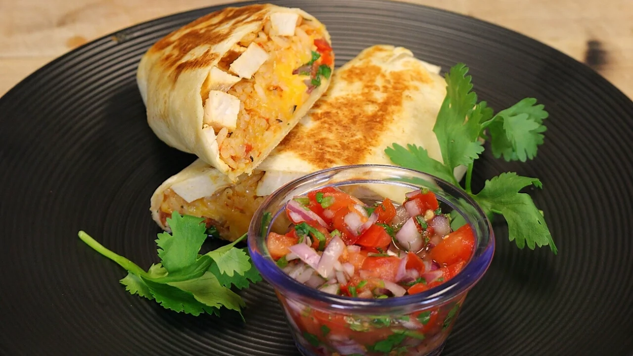 Grilled Chicken Burrito - Healthy Recipe Channel