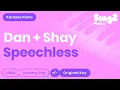 Dan + Shay - Speechless (Karaoke Piano)