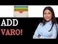 How To Add Varo Card To Apple Wallet 2025