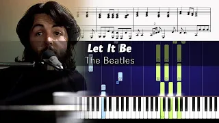 The Beatles Let It Be Accurate Piano Tutorial With Sheet Music 
