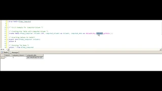 Computed Columns in SQL Server