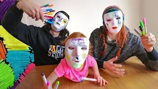 Download 3 MARKER GAME MASTER MASK CHALLENGE vs. Mom and Dad 🎨 MP3