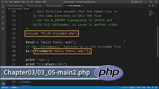 03 05 Including PHP Code