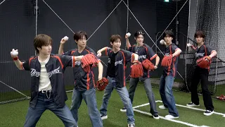 ▦ 네모 안에 공을 넣을 수 있게 응원하고 왔습니다 . . . ⚾️ | 웨이취안 드래곤스 시구 Behind
