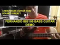 Download Lagu Fernando IBB100 Bass Guitar Demo