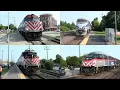 Metra PM rush hour at Northbrook IL 2023