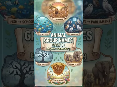 part 1 English name of Group of Animals