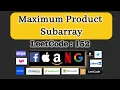 Maximum Product Subarray LeetCode 152
