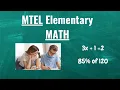 MTEL Massachusetts Elementary Education - MATH