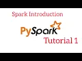 PySpark Tutorial 1 Introduction To Apache Spark