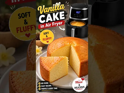 Air Fryer Vanilla Pound Cake | Soft & Fluffy  #cake  #easycakerecipe
