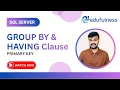 Day 5 GROUP BY HAVING Clause Primary Key MS SQL and Azure Data Factory Interview Questions