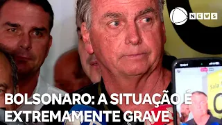 "A situação é extremamente grave, as acusações realmente são terríveis.", diz Bolsonaro