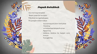 Download Pupuh Balakbak MP3