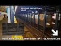 Insane Track Joint Noise at 86th Street IRT 7th Avenue Line Rerouted 5 trains